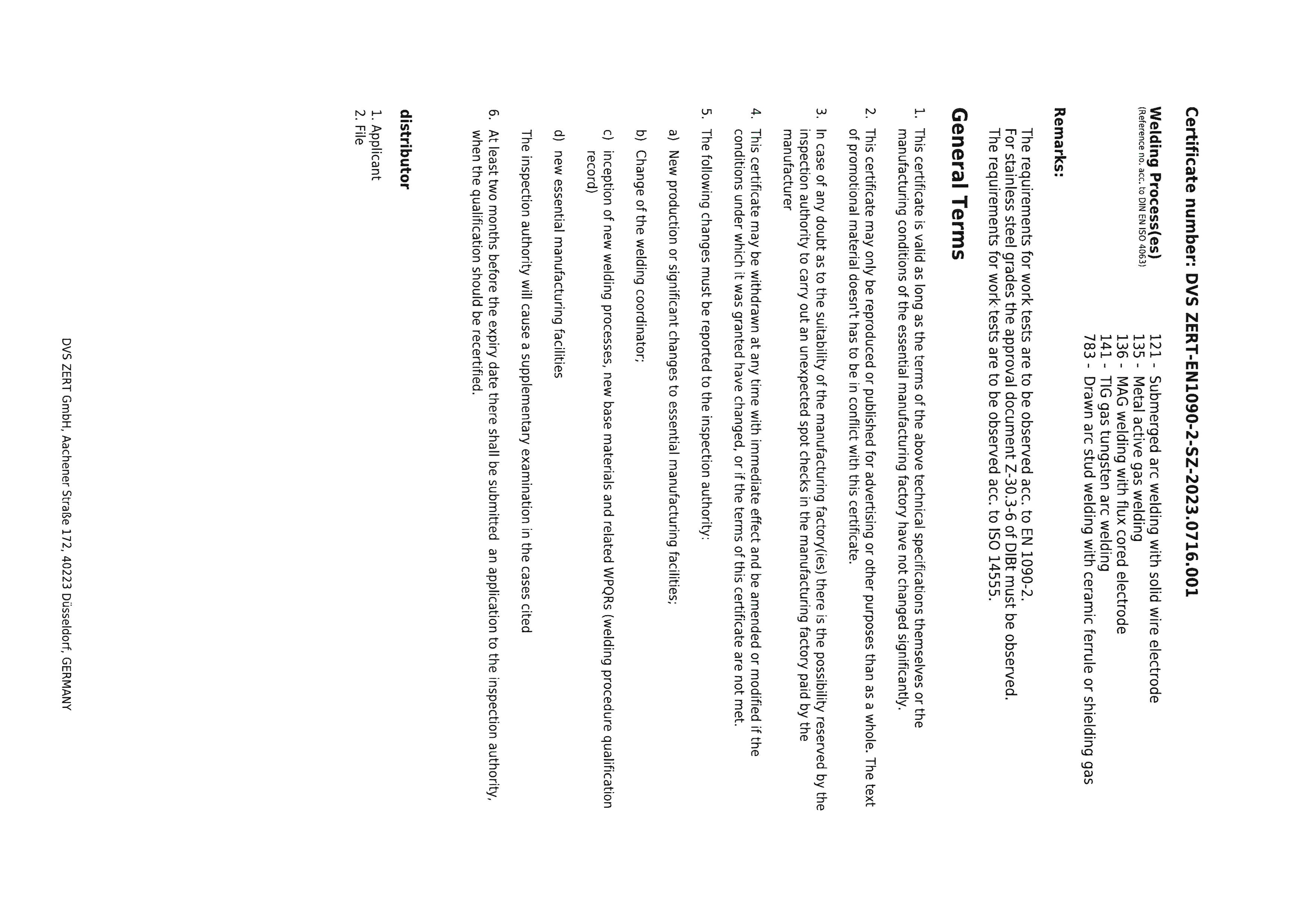 ISO 14555 Welding - Arc Stud Welding